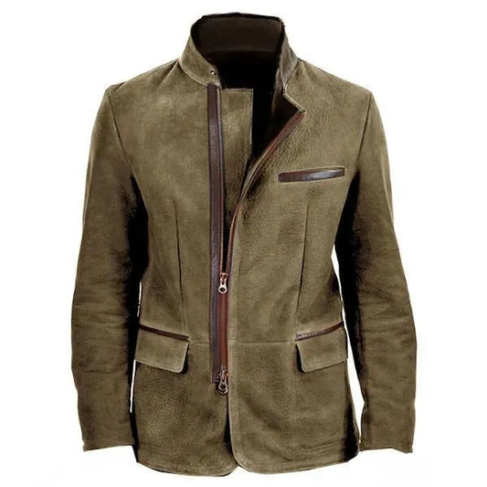 Veste zippée unie automne-hiver pour homme