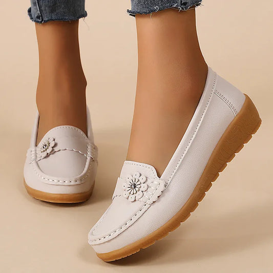 Chaussures confortables à semelle souple pour femmes – Effet Cuir