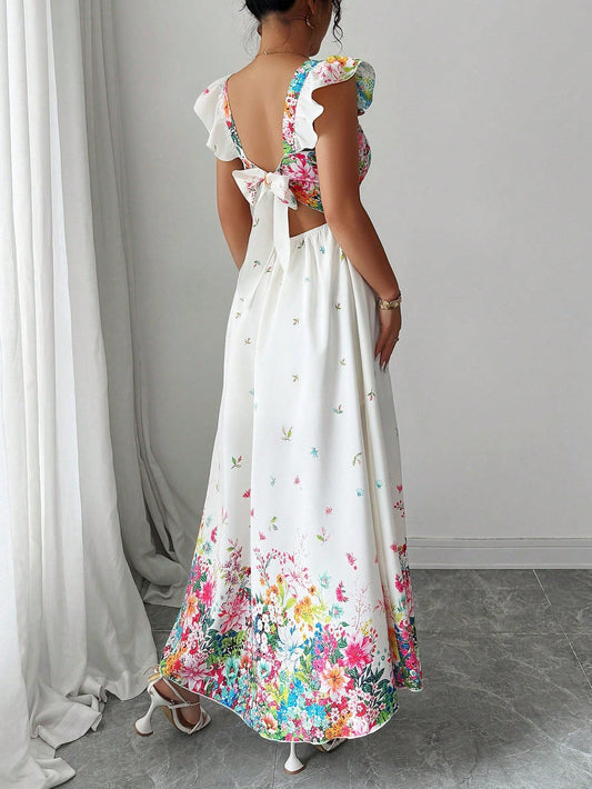 Robe Longue Bohème Florale Élégante