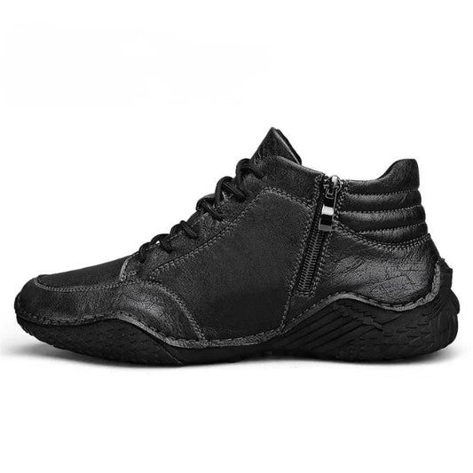 Bottes mi-mollet effet cuir pour hommes