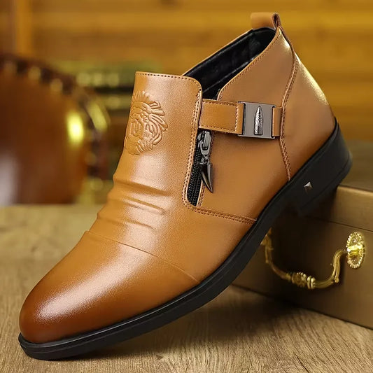 Chaussures classiques à fermeture éclair pour hommes