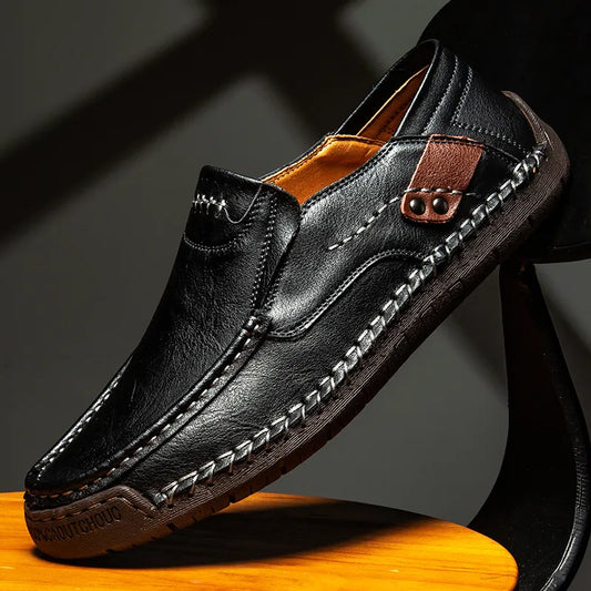 Mocassins effet cuir pour hommes