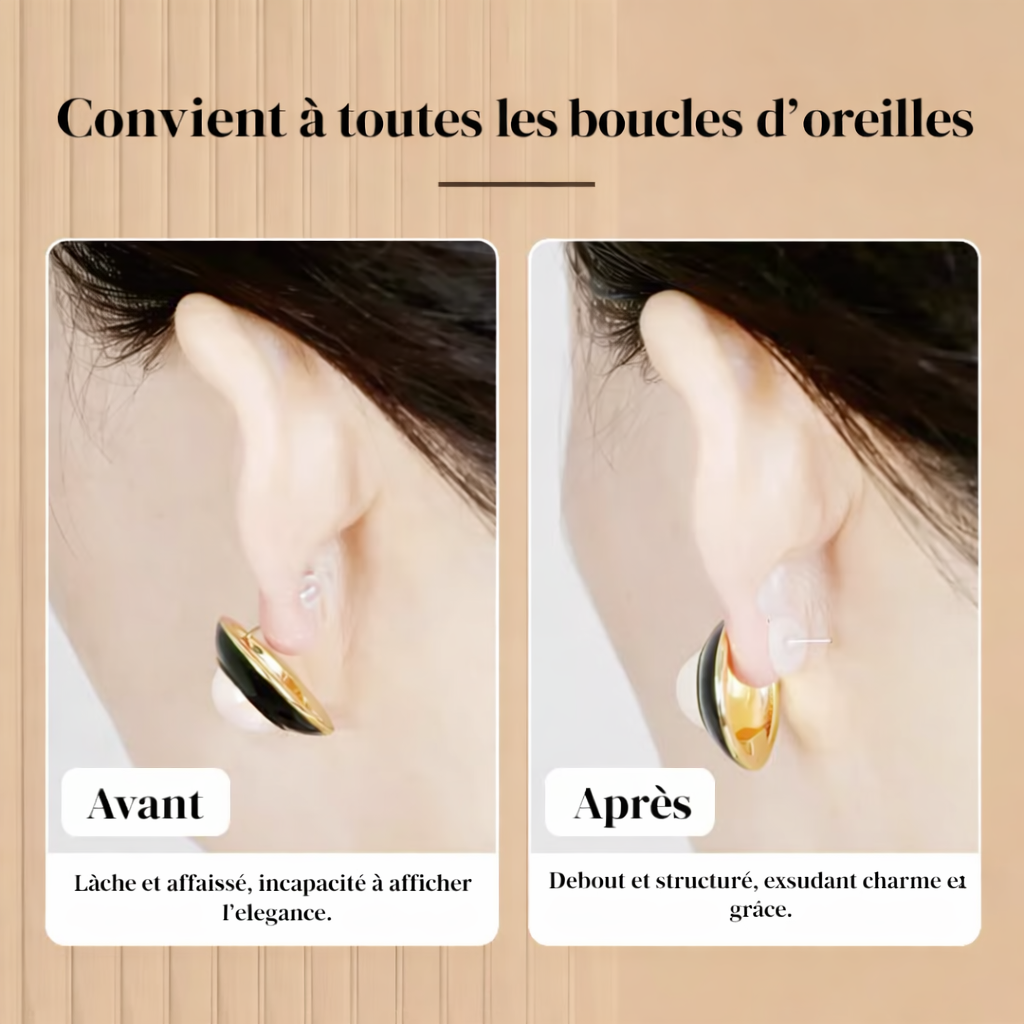 LĂšve-boucles d'oreilles en silicone pour un ajustement parfait