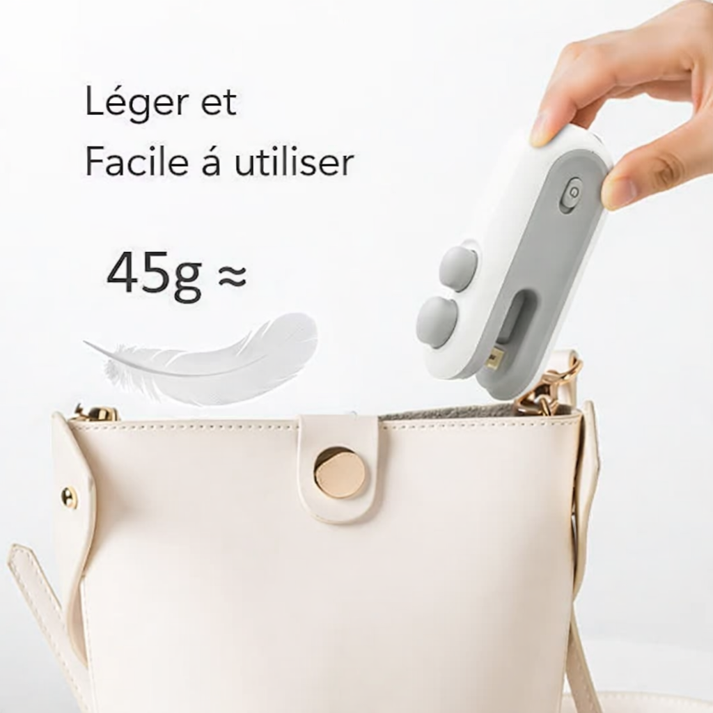 Mini scelleuse thermique rechargeable avec cutter et aimant