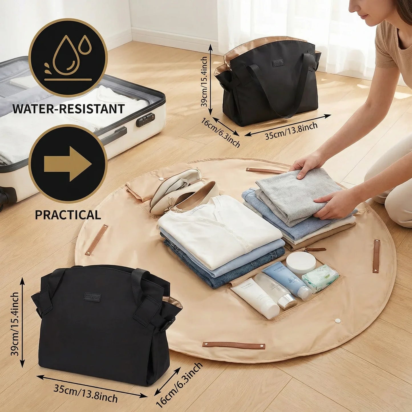 Sac de rangement pliable et multi-usage – Résistant à l'eau et spacieux