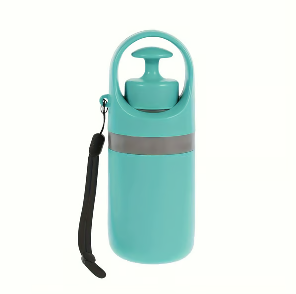 Ramasse-déjections canines portable avec distributeur de sacs intégré