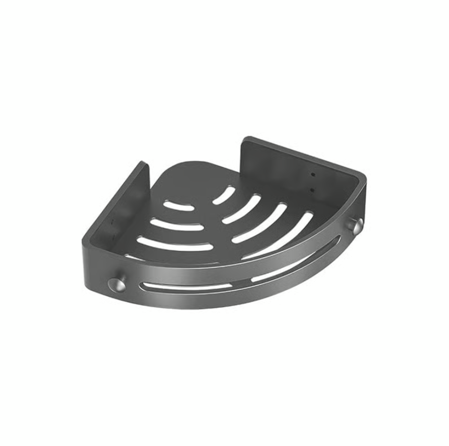 Étagère de rangement d'angle adhésive pour salle de bain