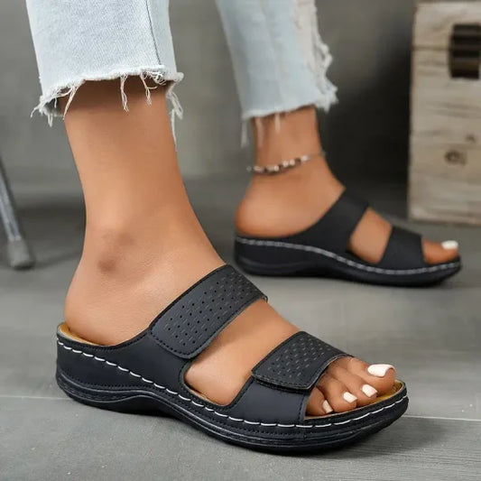 Sandales compensées respirantes et confortables pour femmes