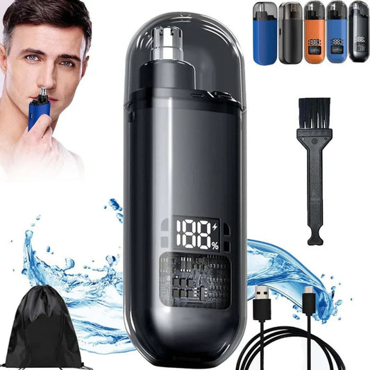 Tondeuse à poils de nez et d'oreilles USB-C de précision