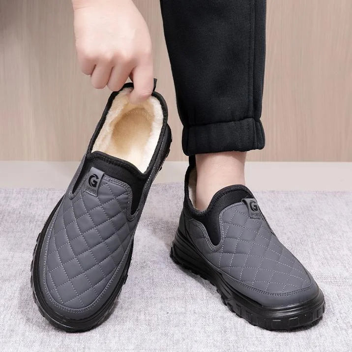 Chaussures d'hiver résistantes à l’eau pour hommes – Chaudes, antidérapantes et avec soutien confortable