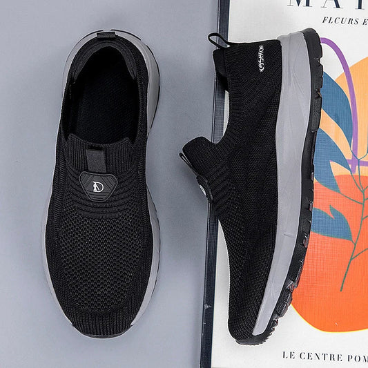 Chaussures de sport faciles à enfiler et respirantes pour hommes 👟