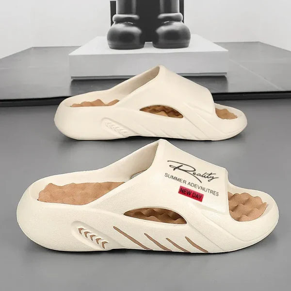 Claquettes Confort Nuage à Semelle Épaisse pour Homme