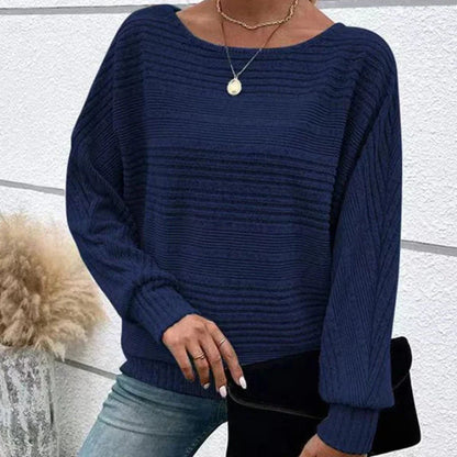 Haut rayé à manches longues pour femme