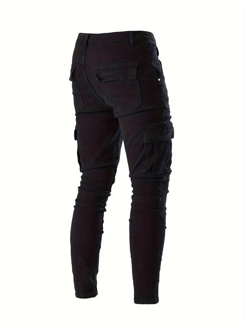 Jeans cargo slim pour homme