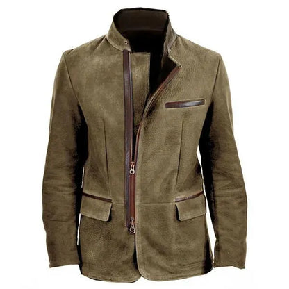 Veste zippée unie automne-hiver pour homme