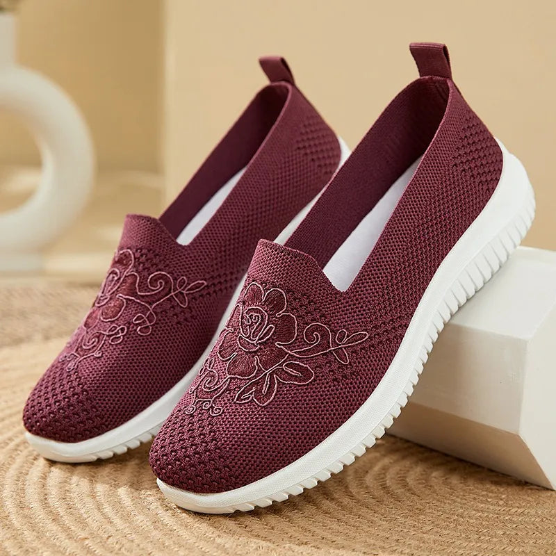Ballerines confortables Rose pour femmes