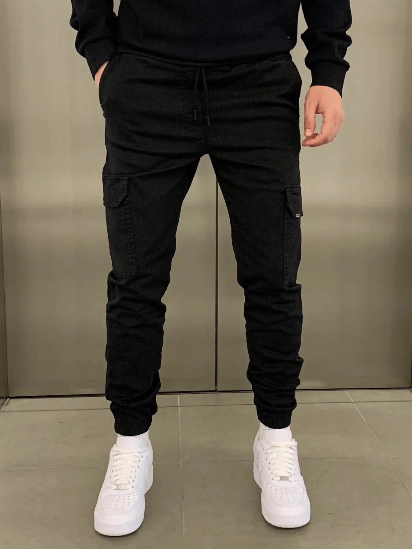 Pantalon cargo de jogging slim pour homme