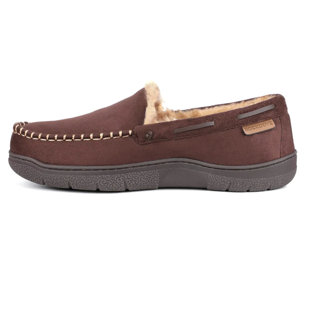Mocassins d'hiver chauds pour hommes, doublés en polaire