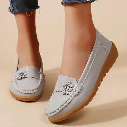 Chaussures confortables à semelle souple pour femmes – Effet Cuir