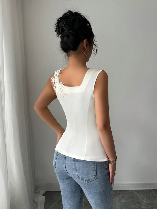 Caraco Élégant En Satin Et Dentelle