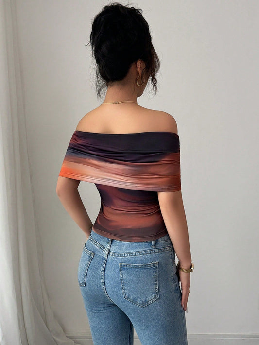 T-Shirt D’Été En Patchwork De Dentelle