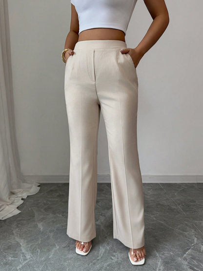 Pantalon Évasé Décontracté De Bureau