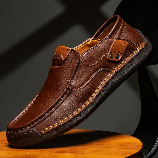 Mocassins effet cuir pour hommes