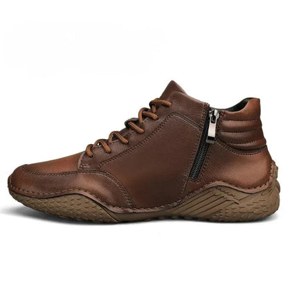 Bottes mi-mollet effet cuir pour hommes