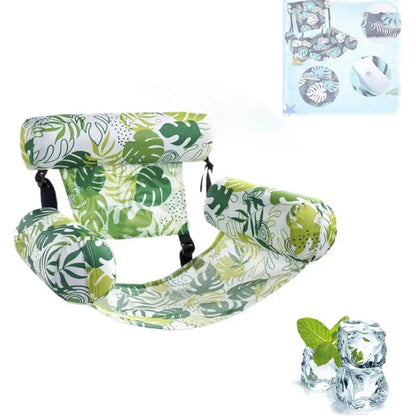 Chaise longue gonflable en filet pour piscine avec dossier réglable