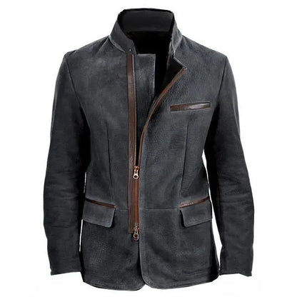 Veste zippée unie automne-hiver pour homme