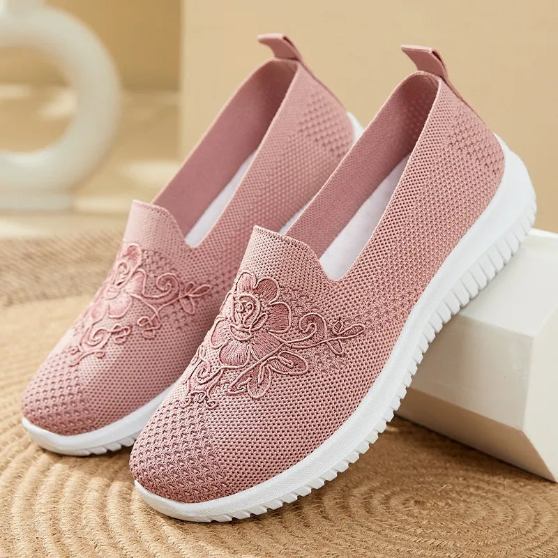 Ballerines confortables Rose pour femmes