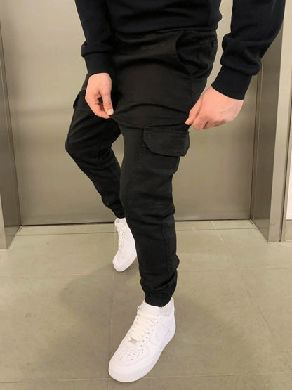 Pantalon cargo de jogging slim pour homme