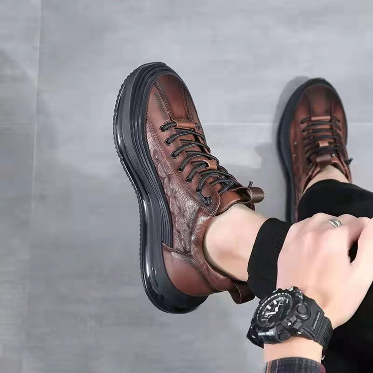 Chaussures Décontractées Homme effet cuir avec coussin d’air