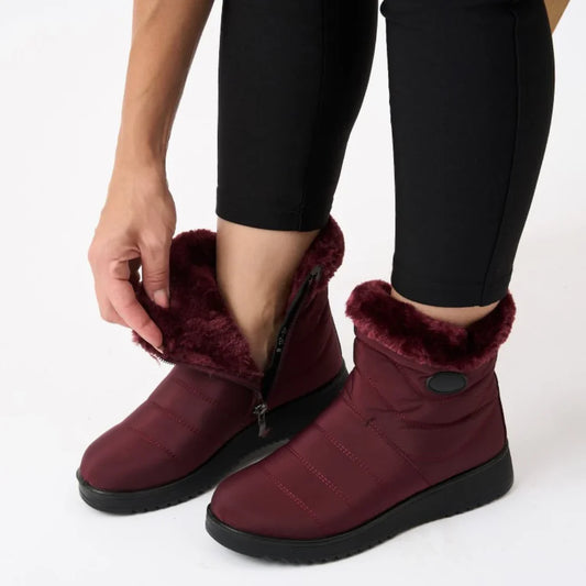 Bottes d'hiver isolantes, imperméables et antidérapantes pour femmes