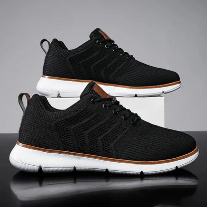 Baskets montantes respirantes en maille pour hommes