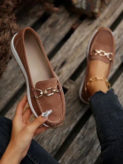 Mocassins de Marche Confortables et Faciles à Enfiler pour Femmes