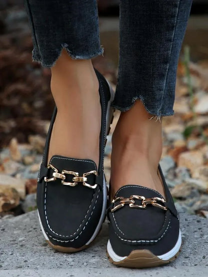 Mocassins de Marche Confortables et Faciles à Enfiler pour Femmes