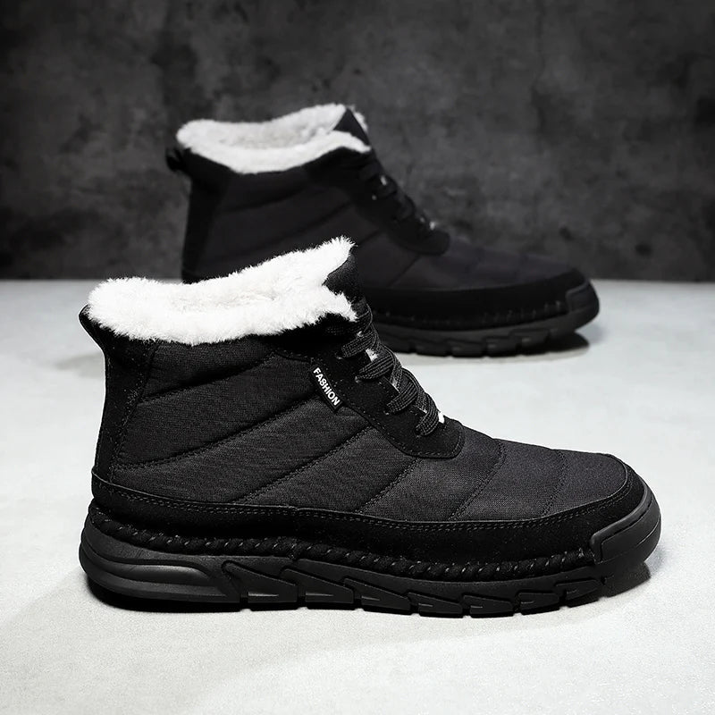 Bottes de travail et de randonnée imperméables, antidérapantes et thermiques pour hommes