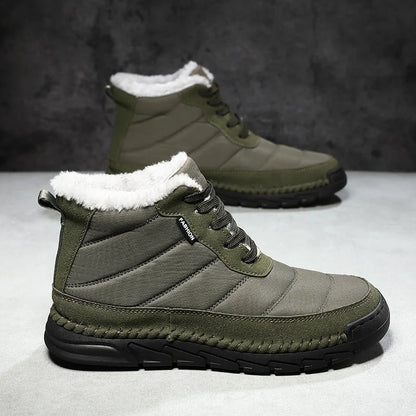 Bottes de travail et de randonnée imperméables, antidérapantes et thermiques pour hommes