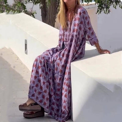 Robe fluide et décontractée pour femmes rondes, idéale au quotidien