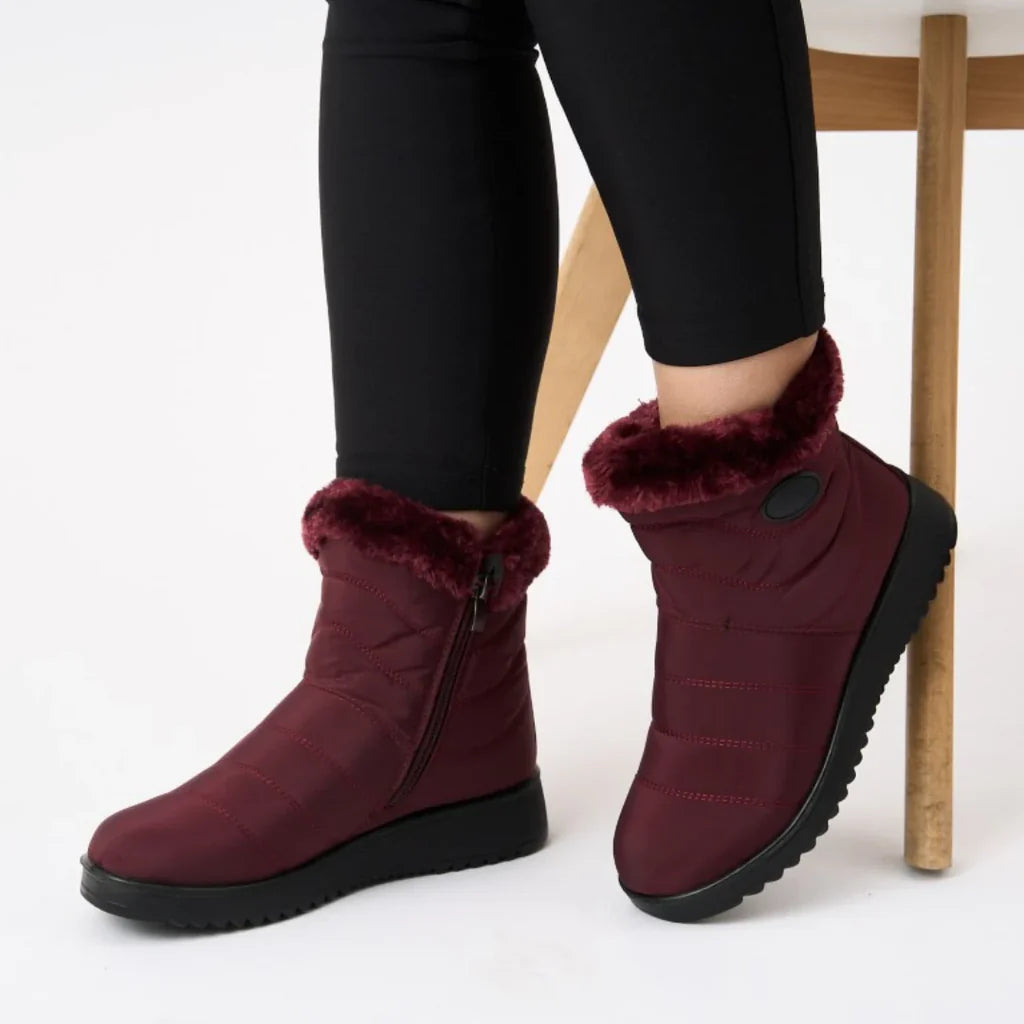Bottes d'hiver isolantes, imperméables et antidérapantes pour femmes