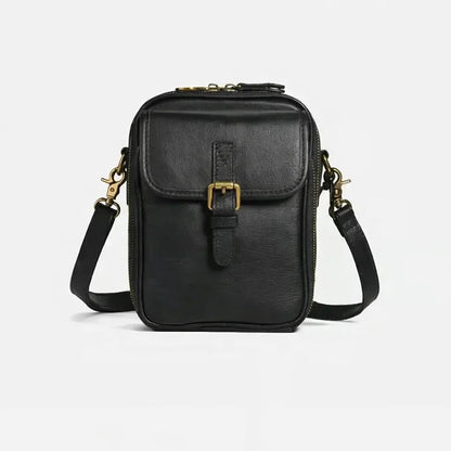 Sac à Main Bandoulière Compact en Effet Cuir pour Femme