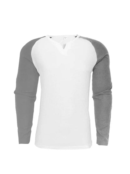 Ensemble de hauts raglan côtelés coupe slim pour homme