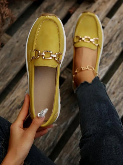 Mocassins de Marche Confortables et Faciles à Enfiler pour Femmes