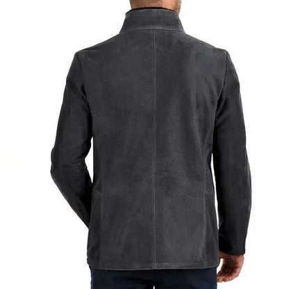 Veste zippée unie automne-hiver pour homme