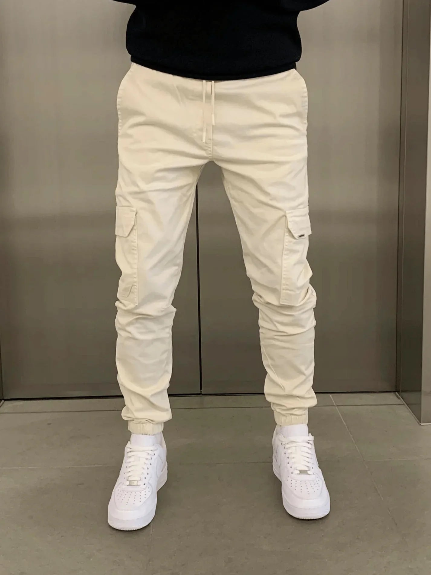 Pantalon cargo de jogging slim pour homme