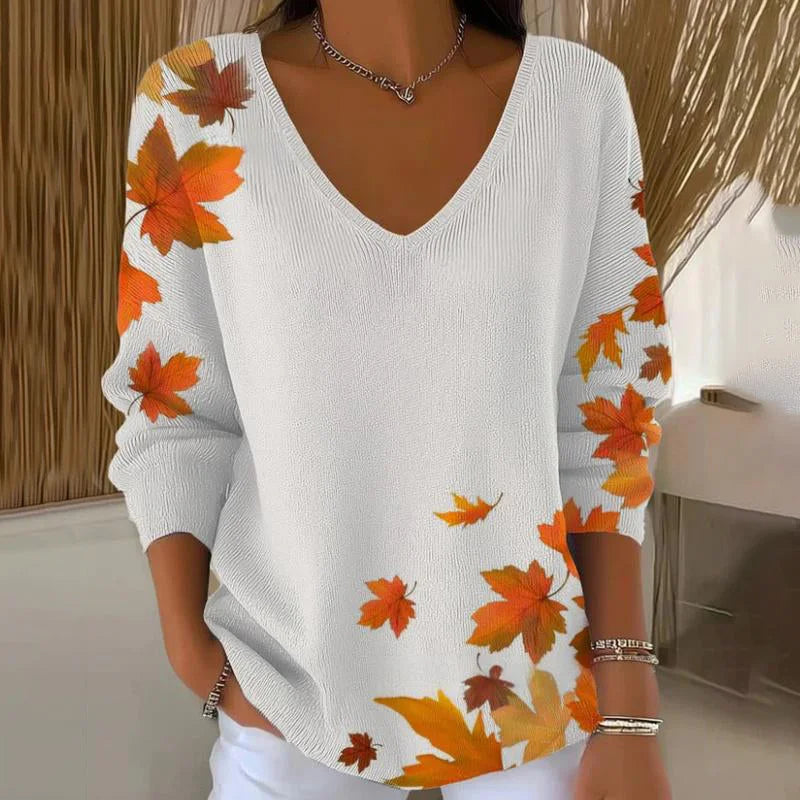 Sweat-shirt tricoté à manches longues