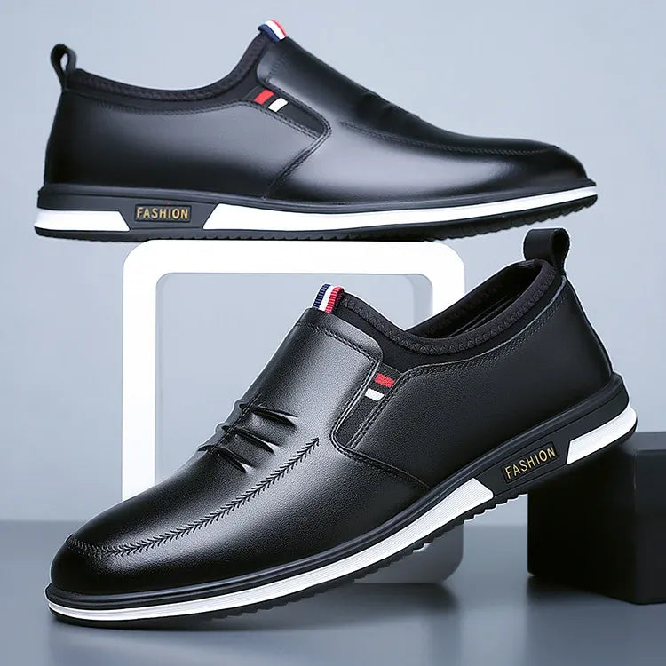 Chaussures décontractées effet cuir pour hommes