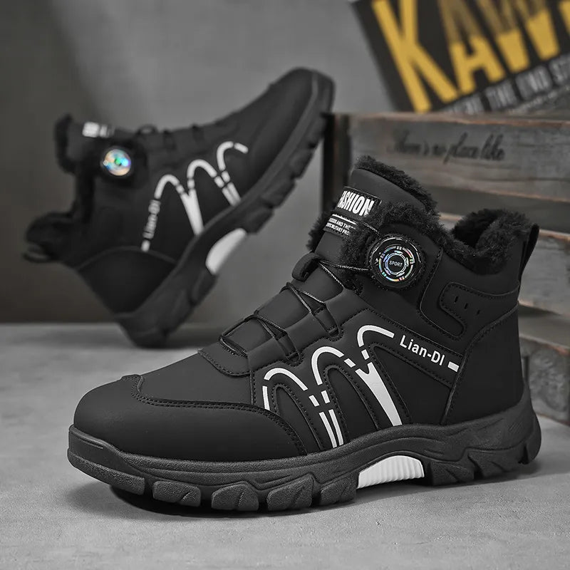 Chaussures de travail d'hiver résistantes à l’eau pour hommes