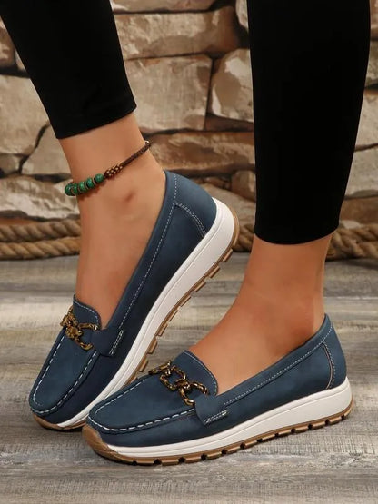 Mocassins de Marche Confortables et Faciles à Enfiler pour Femmes